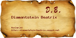 Diamantstein Beatrix névjegykártya